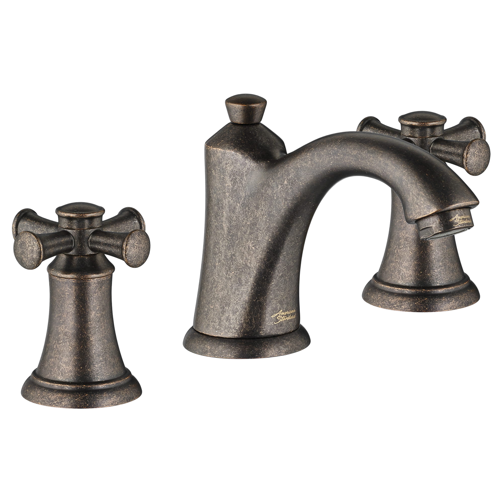 Portsmouth 8 In Widespread 2 Handle Bathroom Faucet 12 GPM with Cross Handles OIL RUBBED BRONZE
